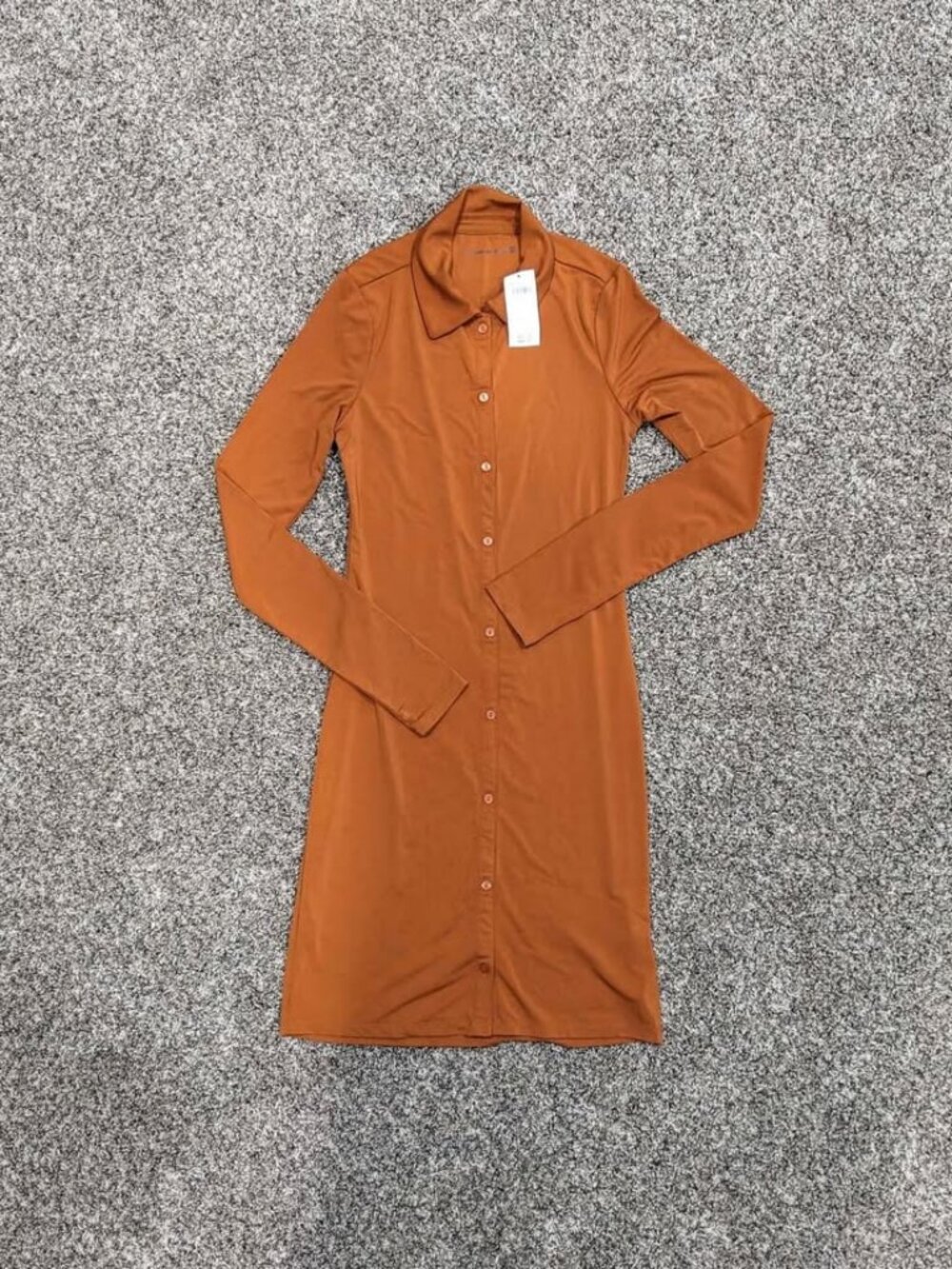 Abercrombie and Fitch Button Down Dress Size XS Tall Orange